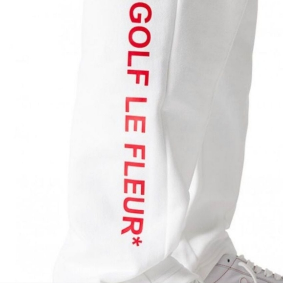 Converse Men's White Golf Le Fleur* Edition Terry Lounge Pants - Picture 4 of 14